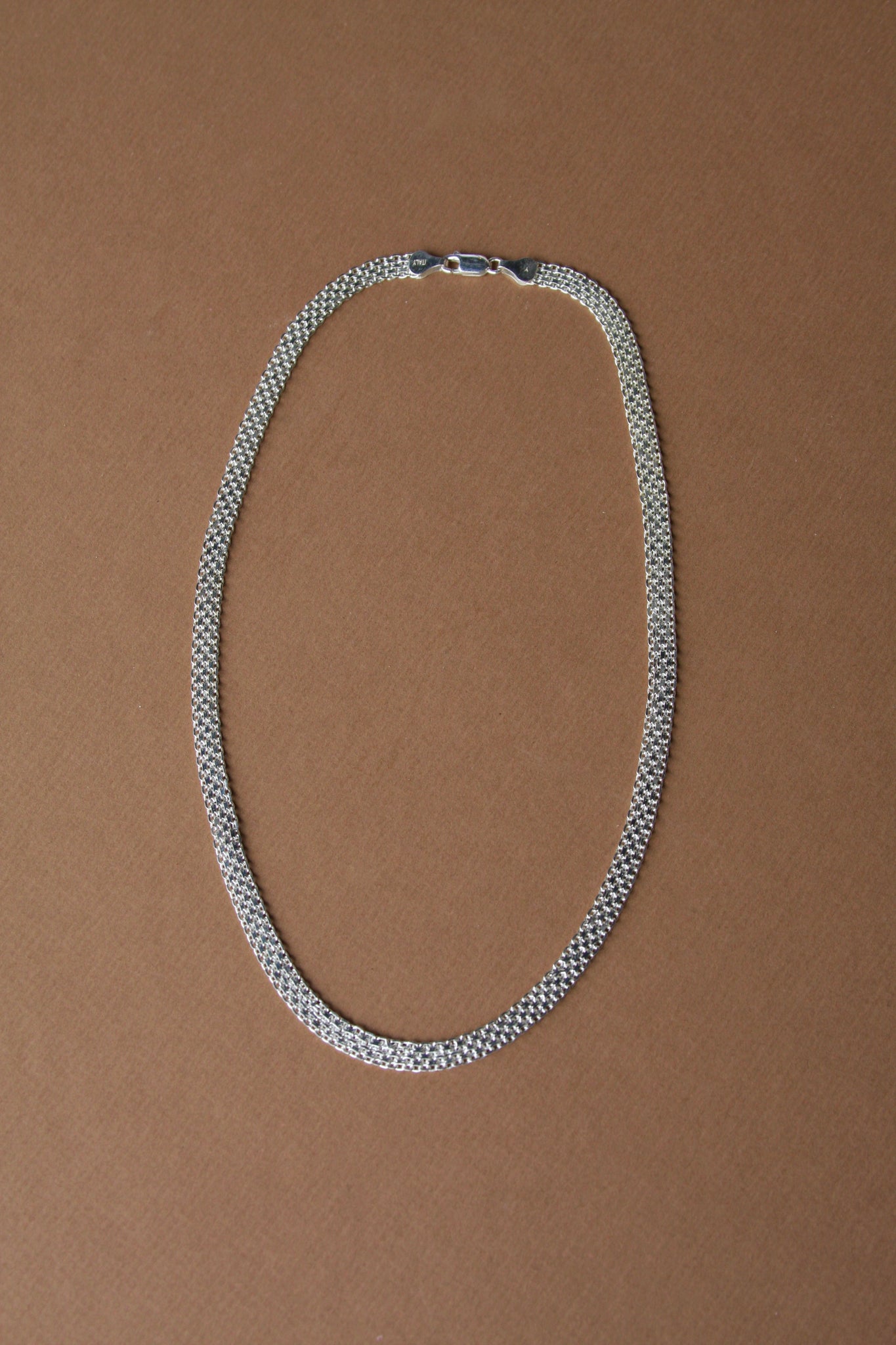 Vintage Sterling Silver Collar Necklace - Made In Italy