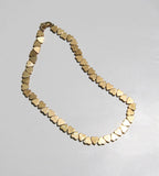Lover Gold Hematite Heart Necklace - 16"