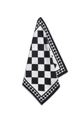 Black Check Linen Napkin