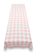 Pink Check Linen Tablecloth x Claridge's