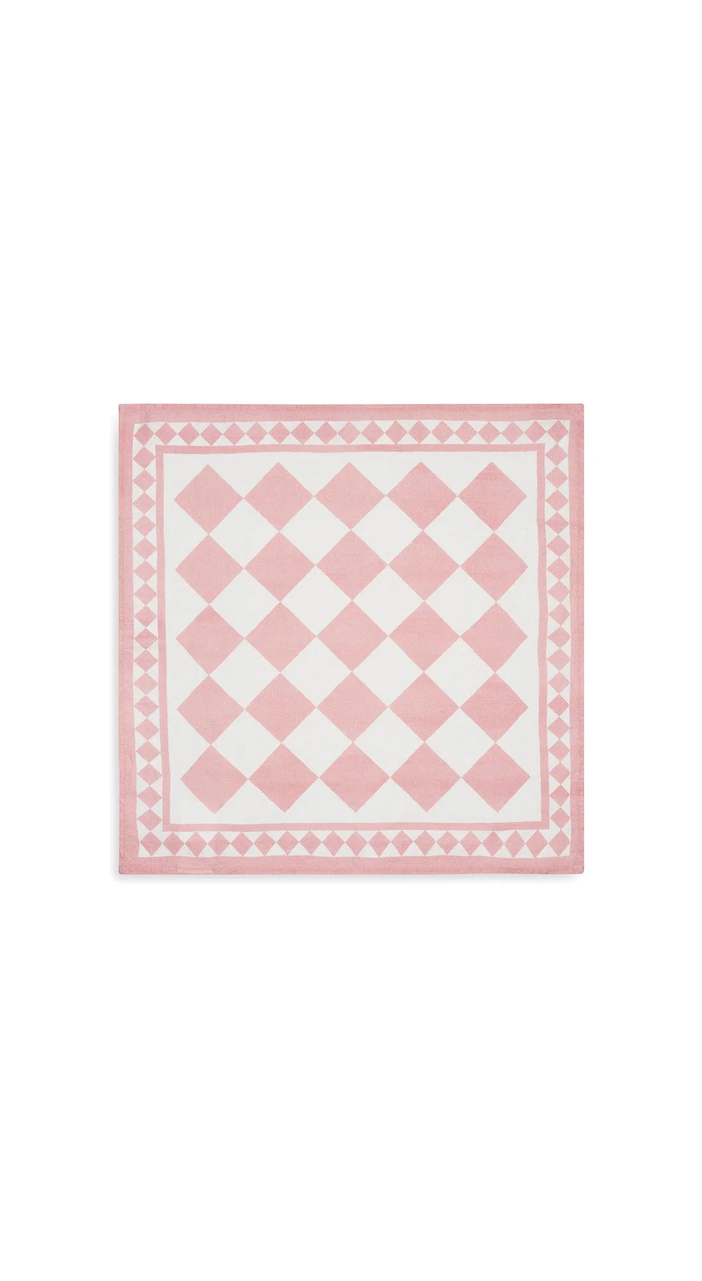 Pink Check Linen Napkin