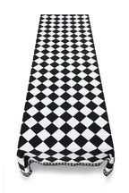 Black Check Linen Tablecloth x Claridge's