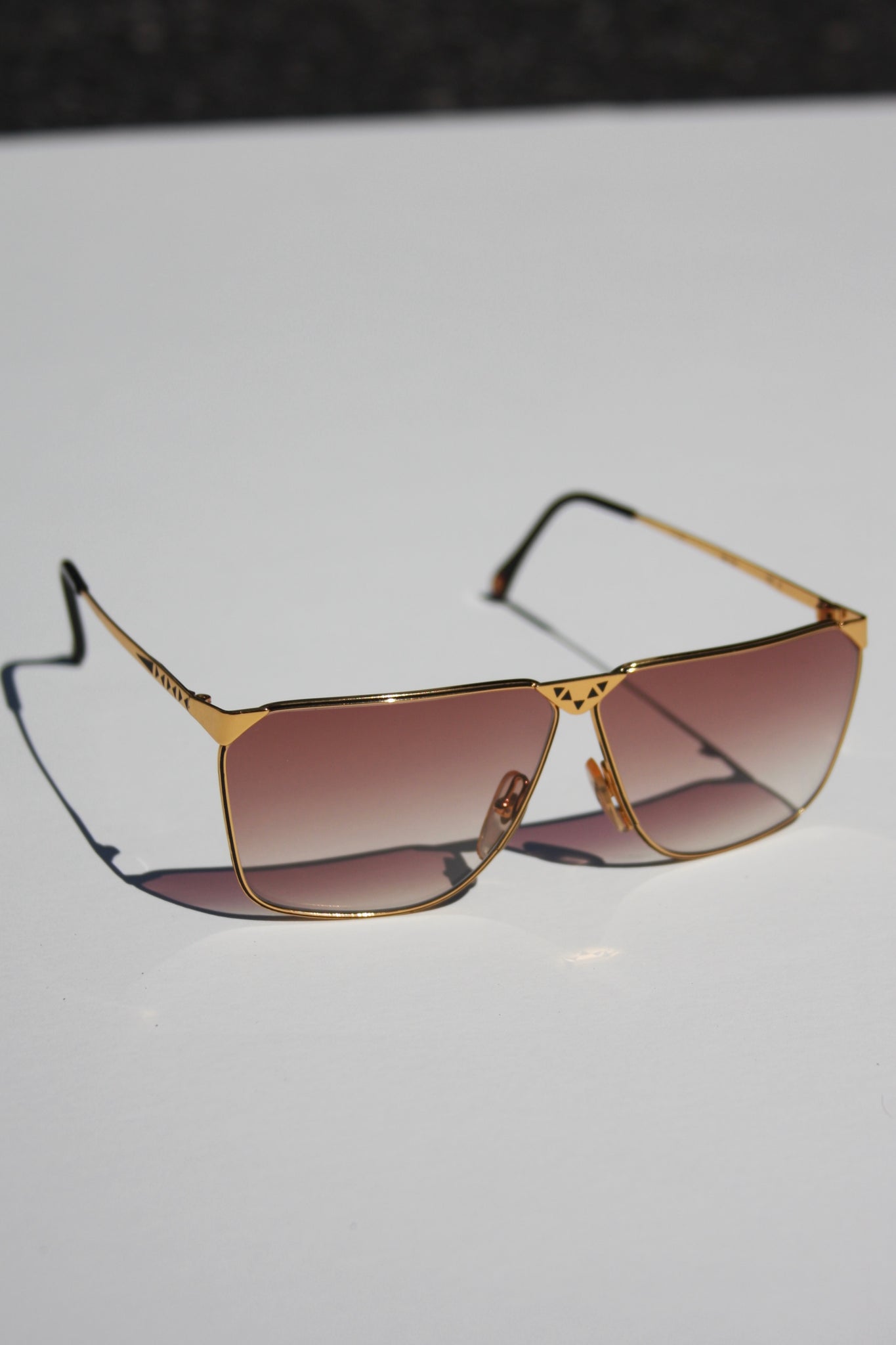 1980's Casanova 24k Gold Plated Sunglasses