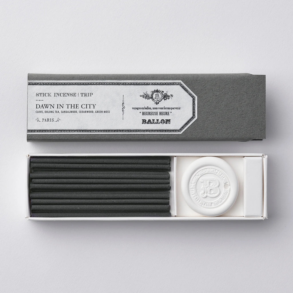 Dawn In The City (Paris) Incense - Oolong Tea, Green Moss, Cedarwood, Sandalwood, Clove