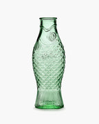 Green Fish Glass Carafe / Vase