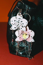 Orchid Bag Charm - Hand Sculpted & Adorned