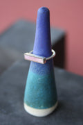 Rhodonite & Sterling Silver Ring - Size 6.5