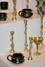 12" Seaworn Silver Candlestick Holder