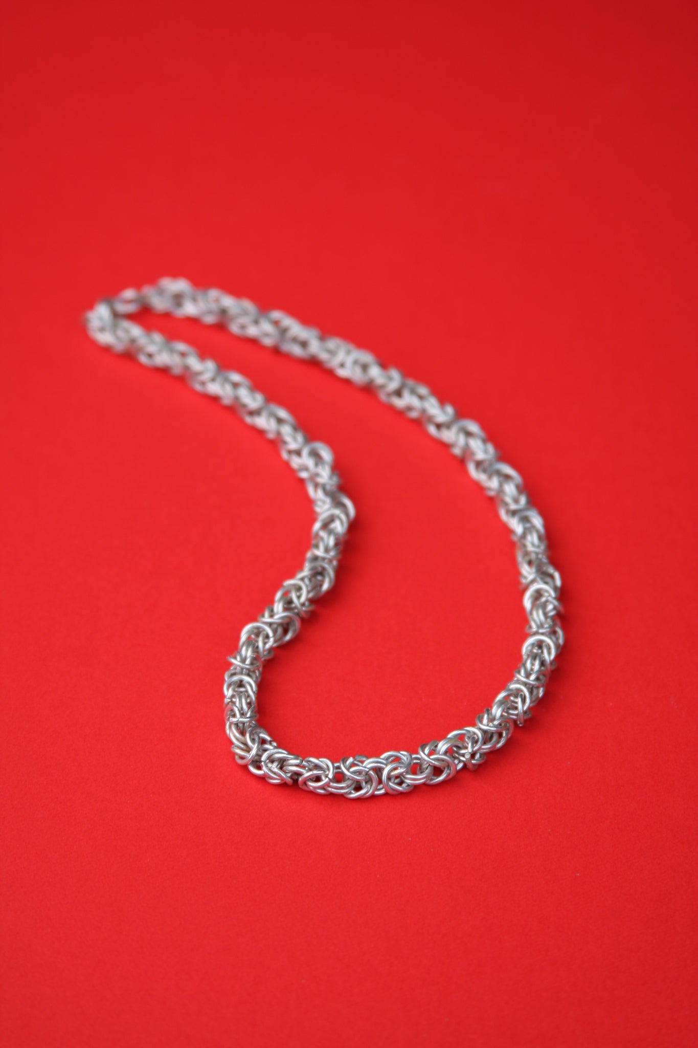Vintage 1950's Sterling Silver Byzantine Necklace