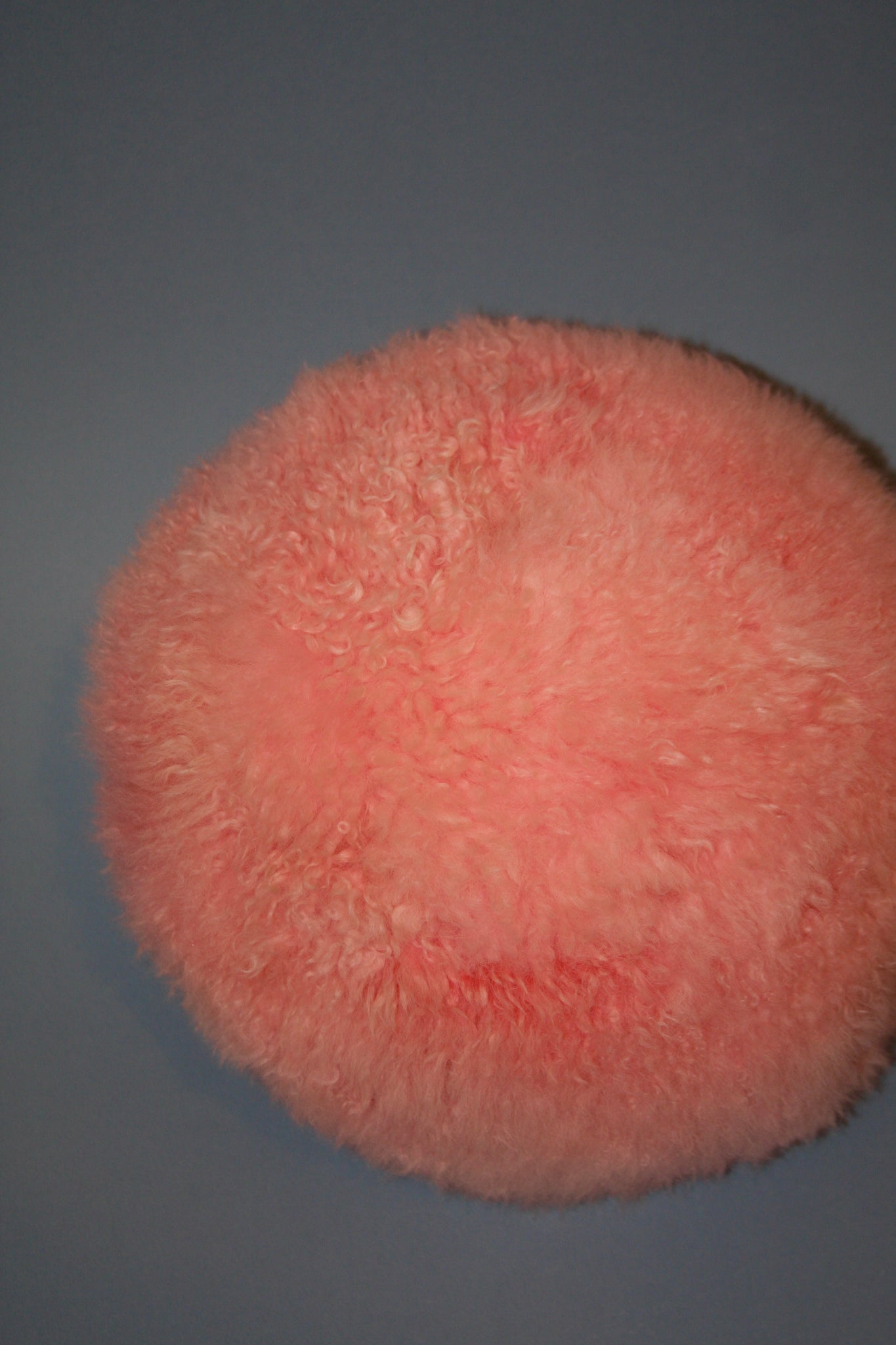 Pink Fluffy Alpaca Pillow Ball