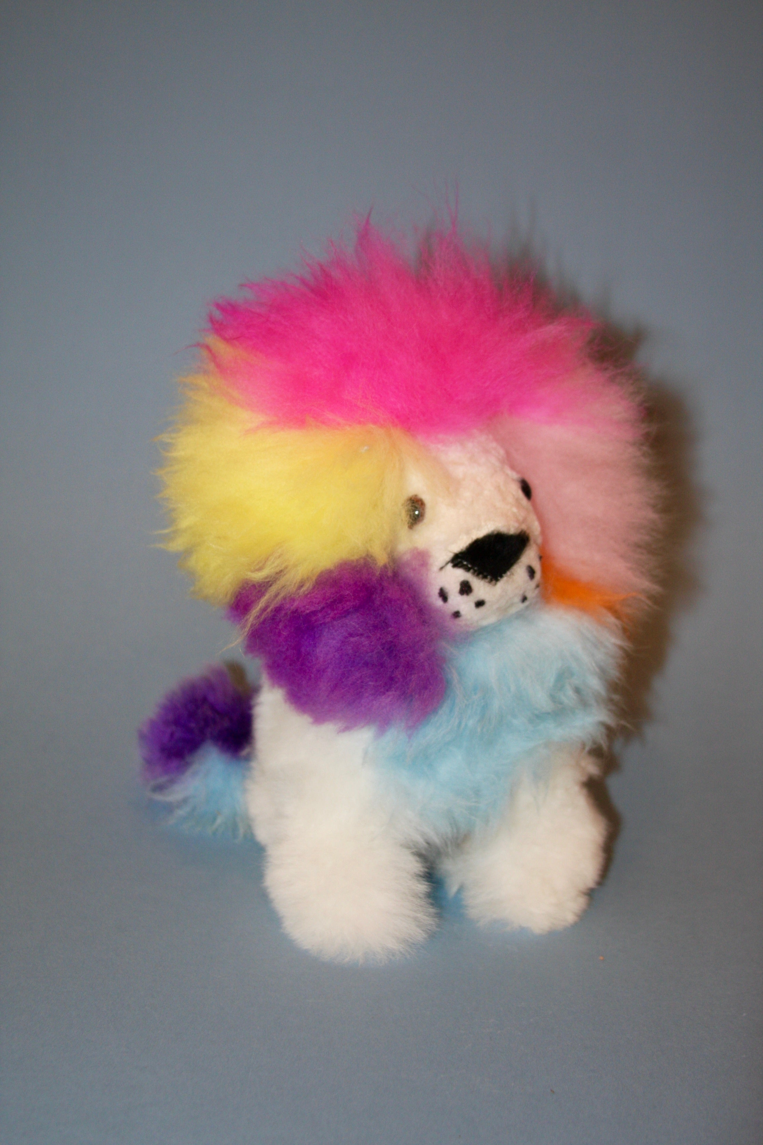 Rainbow White Alpaca Lion