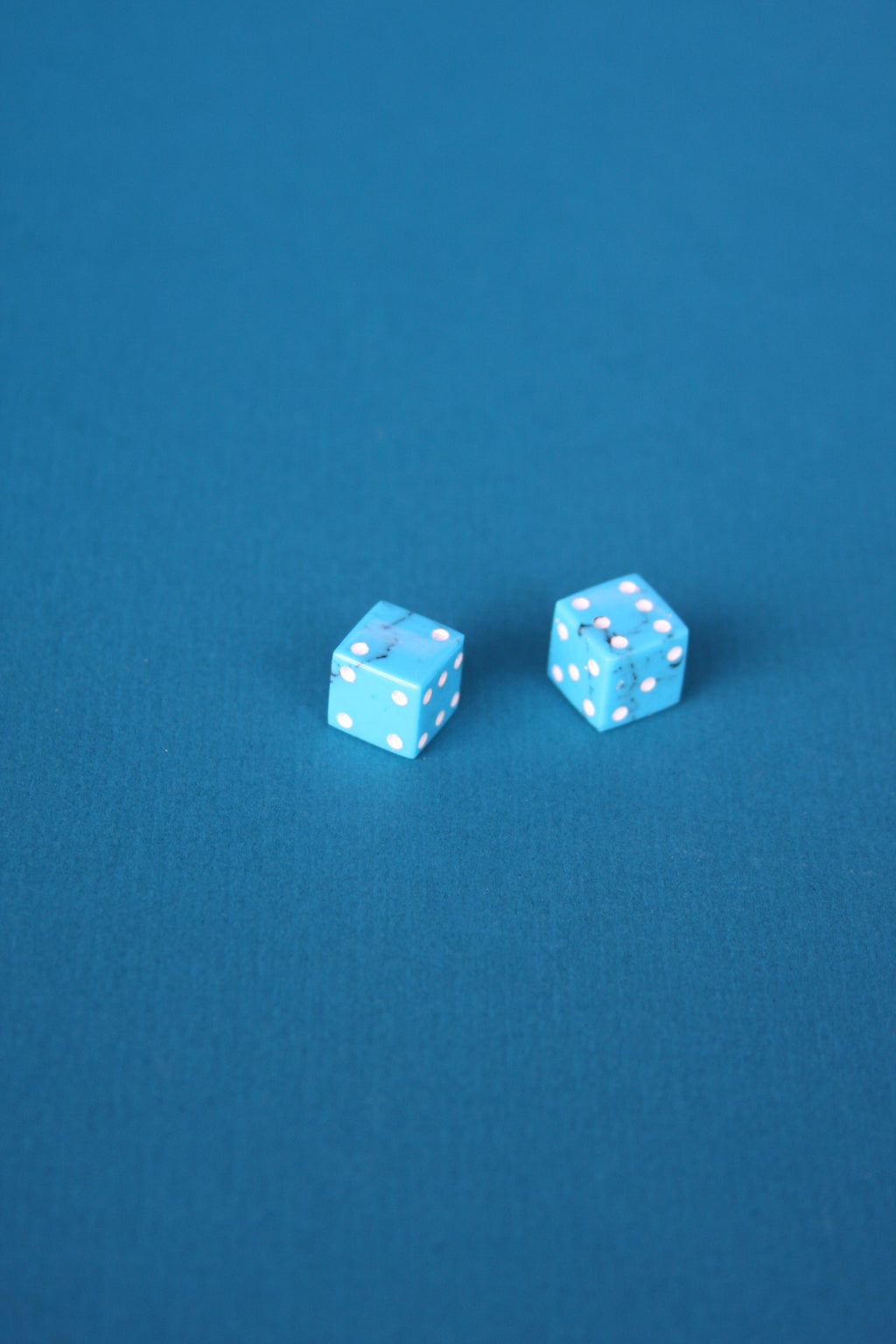 Vintage Turquoise Pair of Dice