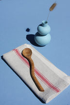 Pastel Blue Matte Porcelain Mini Double Lobed Vase