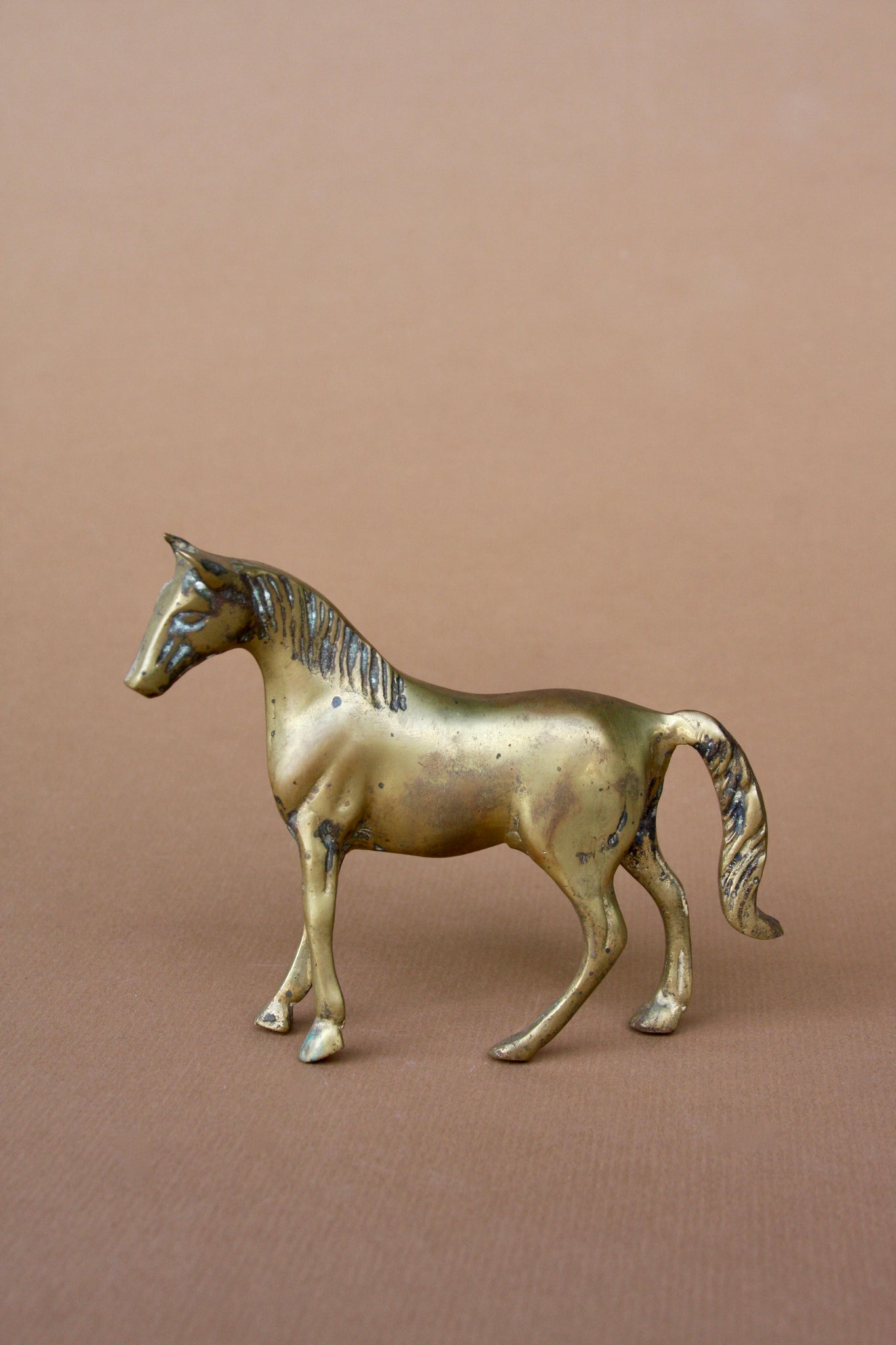 Vintage Brass Pony