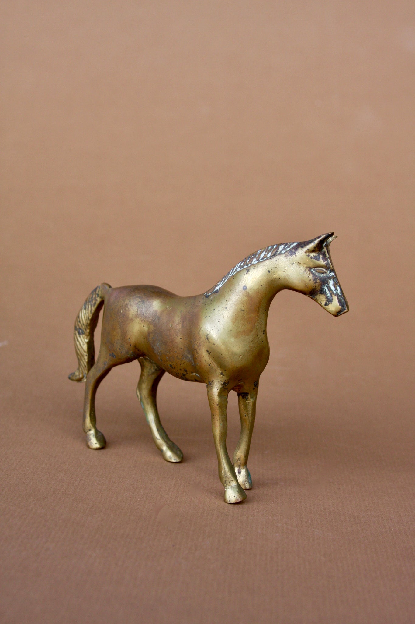 Vintage Brass Pony