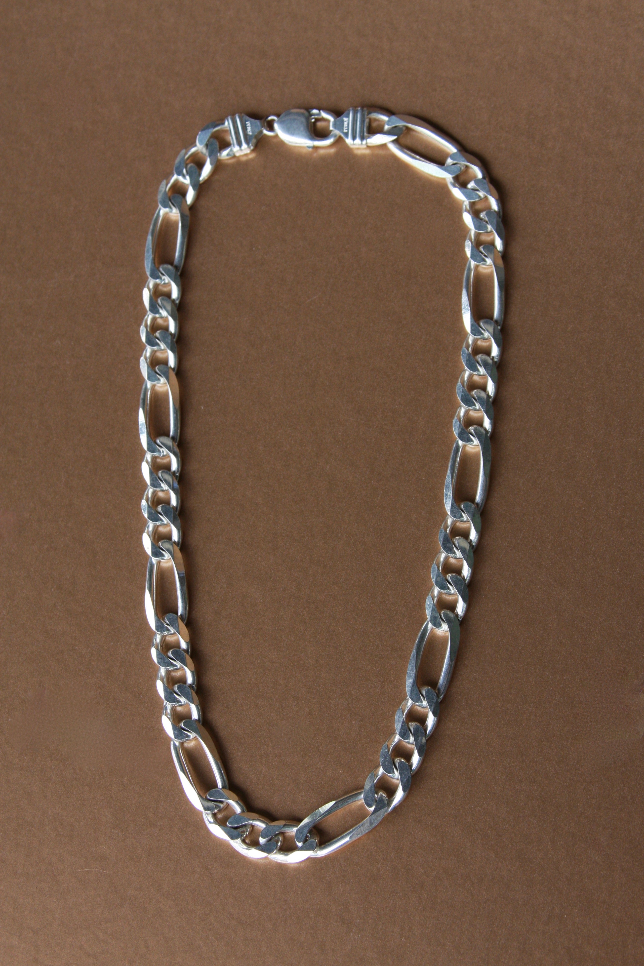 Vintage Solid Sterling Silver Figaro Made in Italy