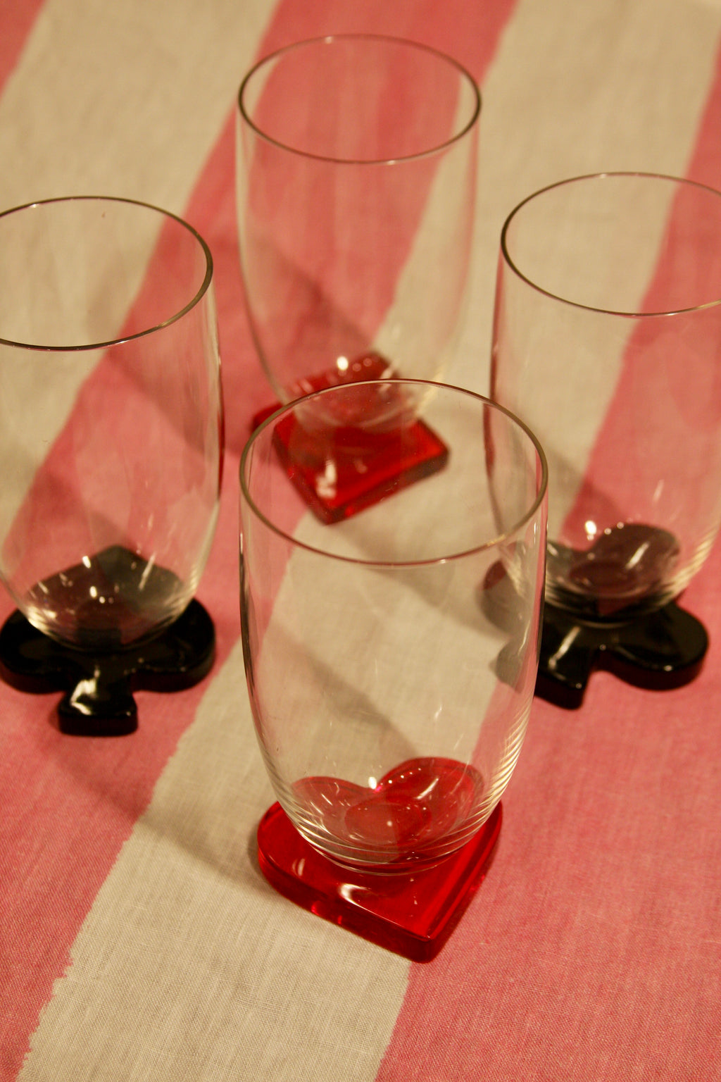 Vintage 1920-50's Cambridge Suits Set of 4 Glasses