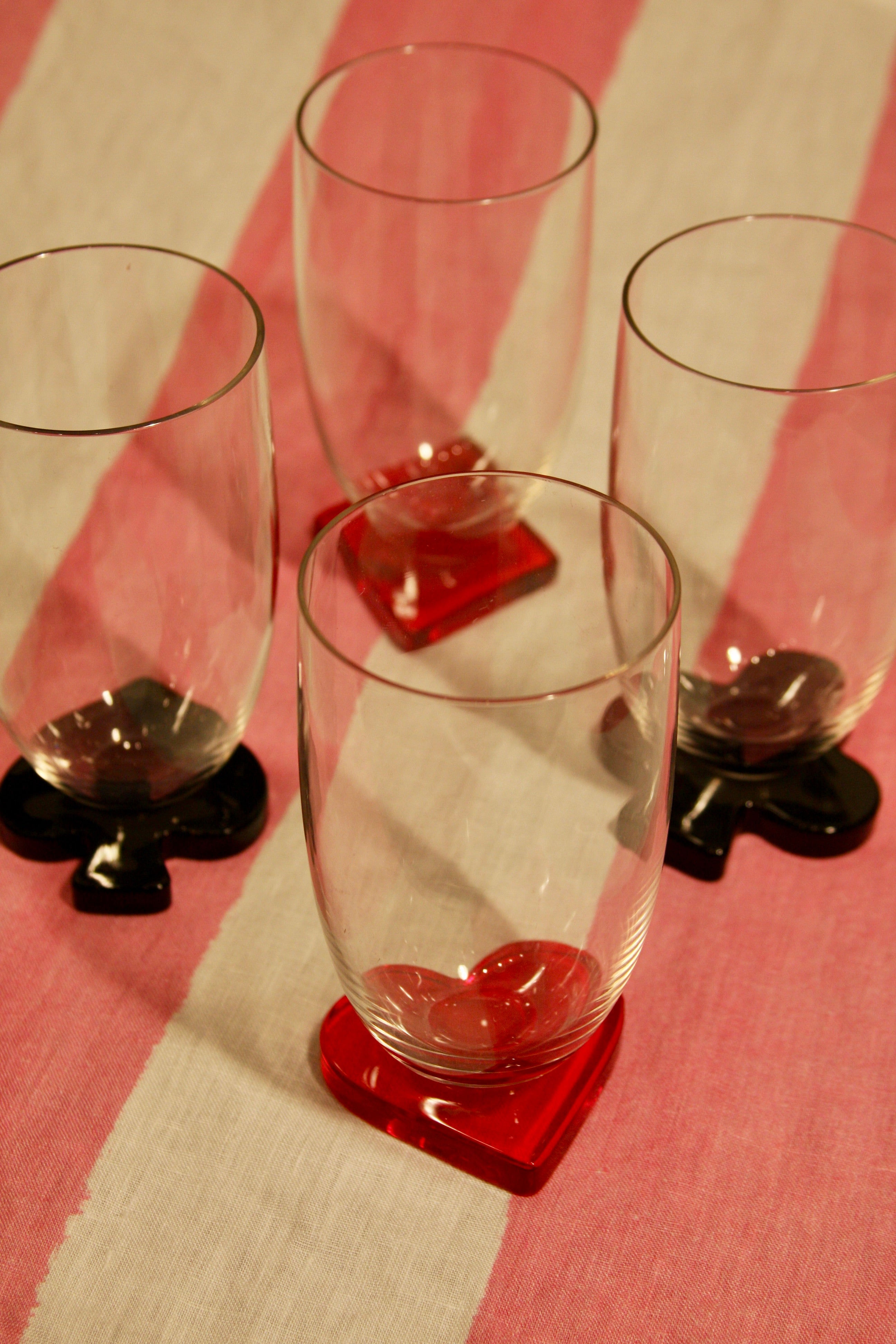 Vintage 1920-50's Cambridge Suits Set of 4 Glasses