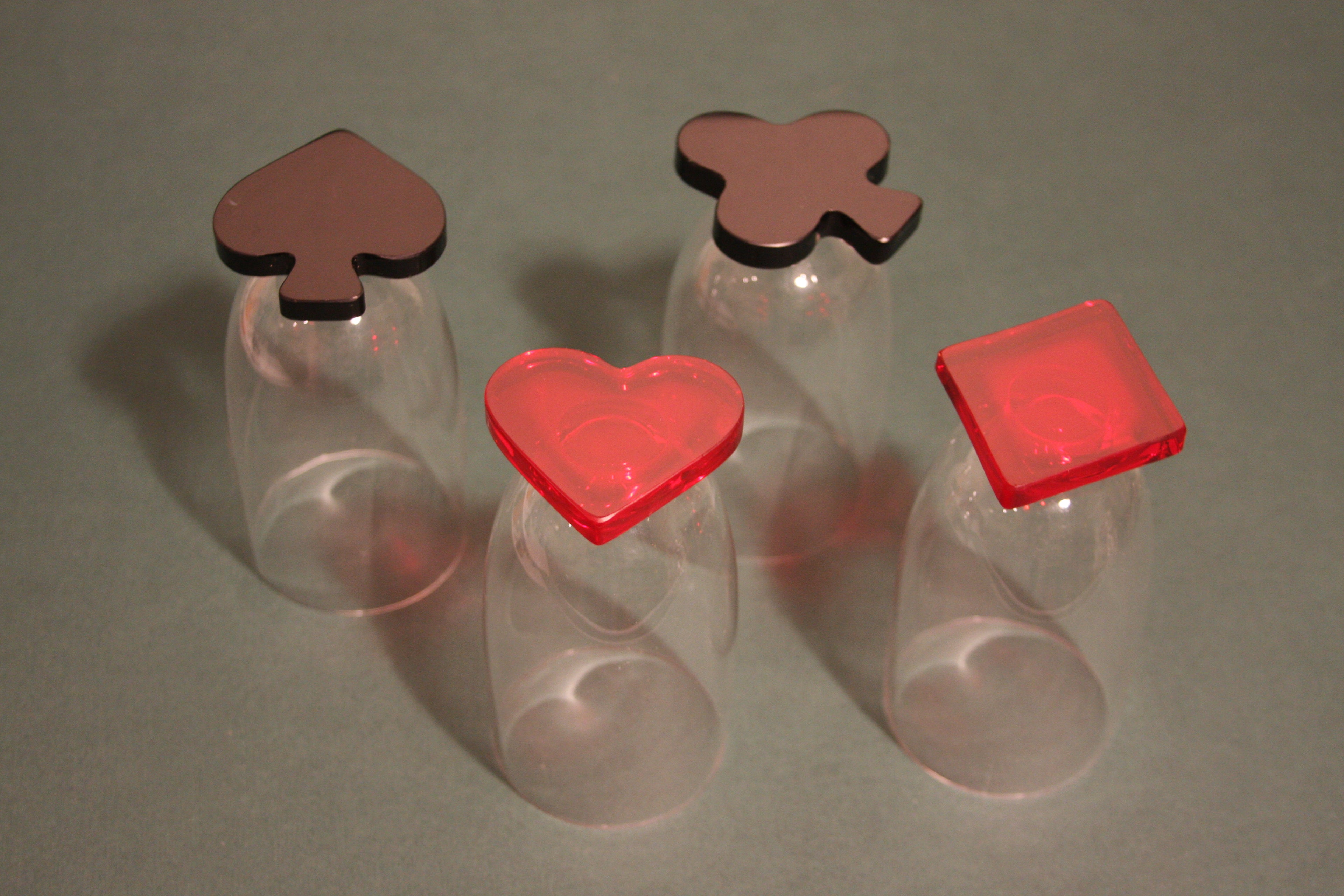 Vintage 1920-50's Cambridge Suits Set of 4 Glasses