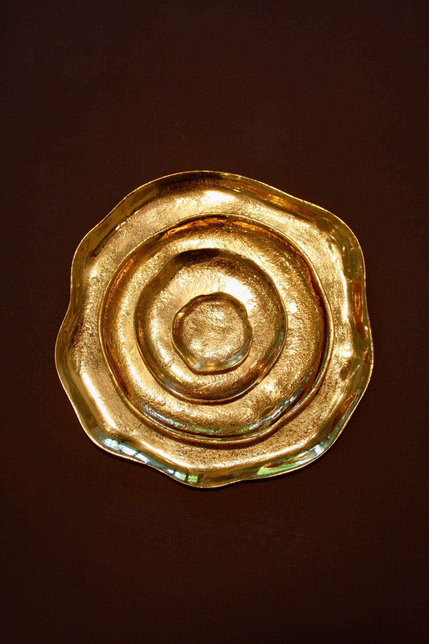 Hand Carved Solid Brass Plates