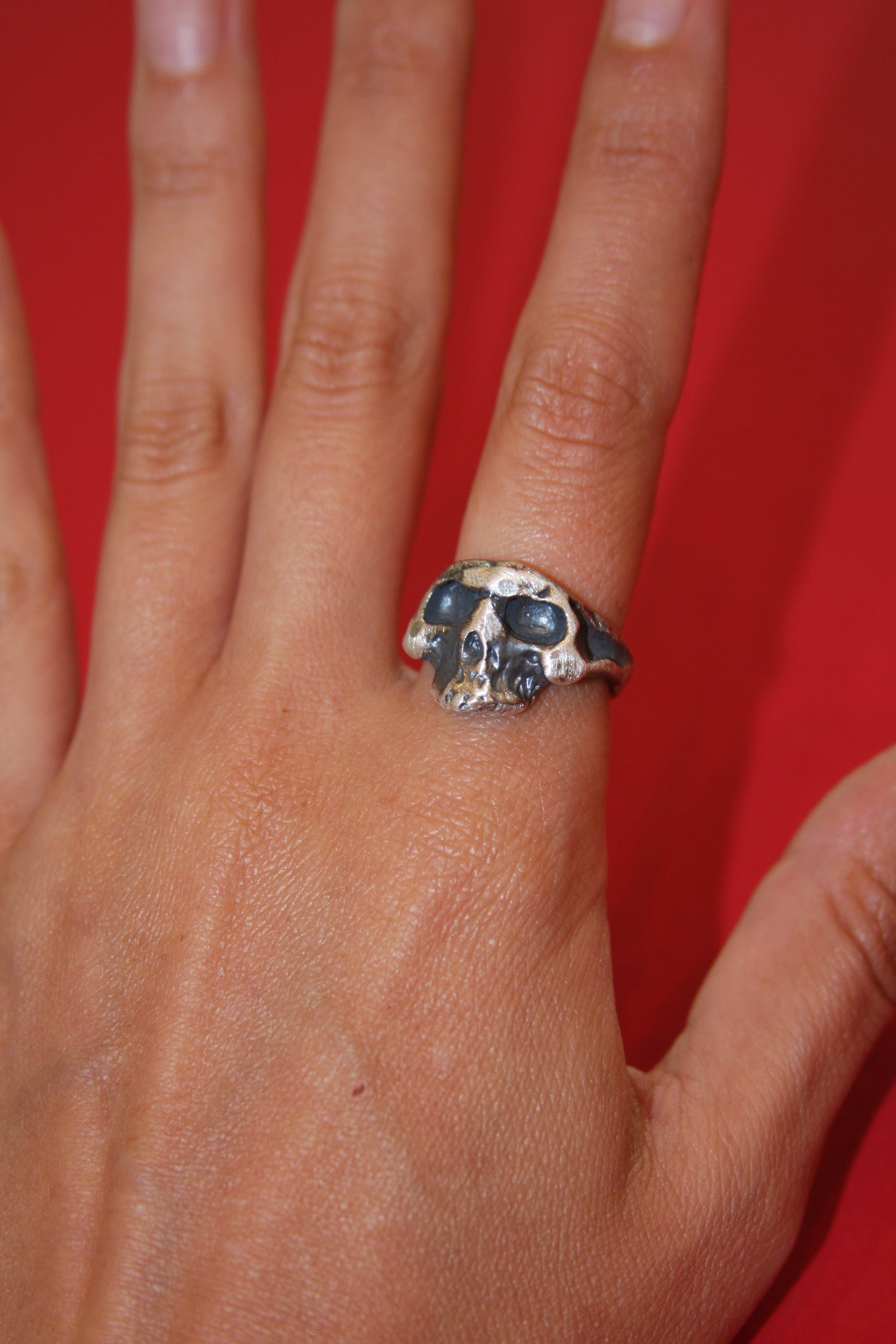 Sterling Silver Handmade Skull Ring