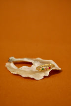 18k Gold Diamond, Emerald, Amethyst, Ruby - Size 6.5 Ring
