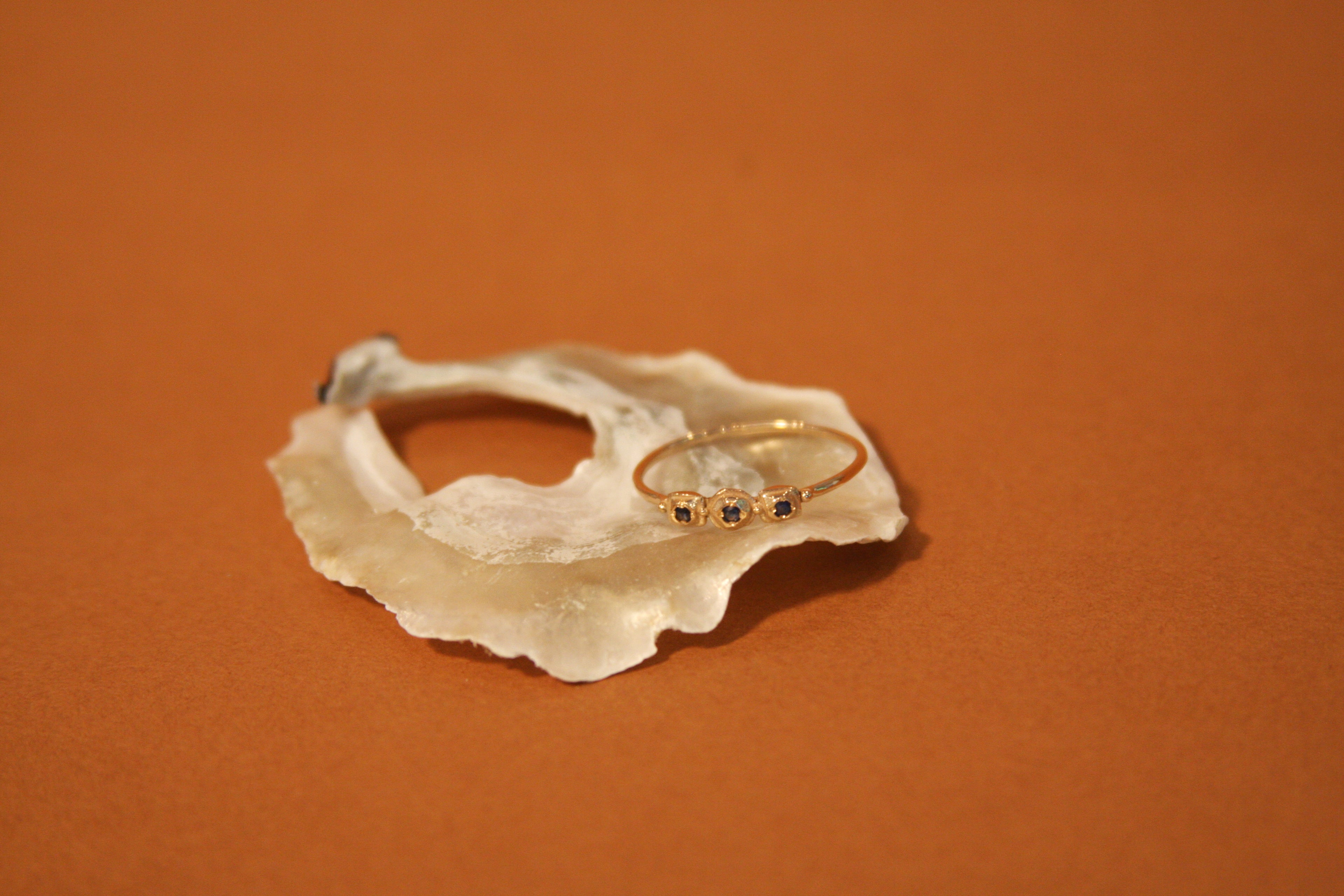10k Gold Sapphire Ring - Size 8