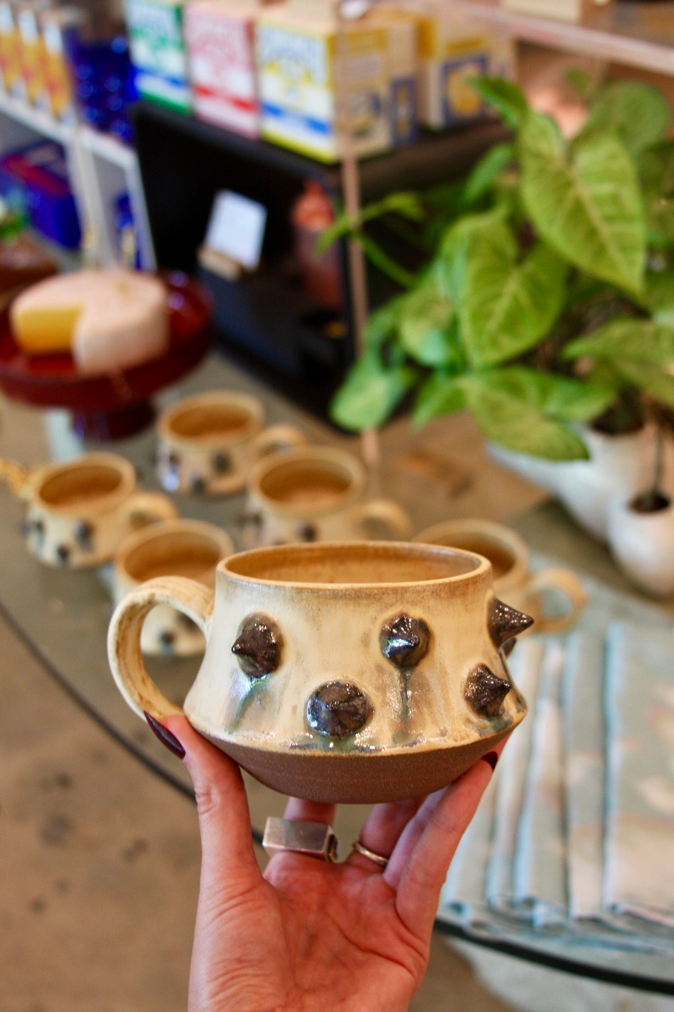 Handmade Ceramic Flail Mug