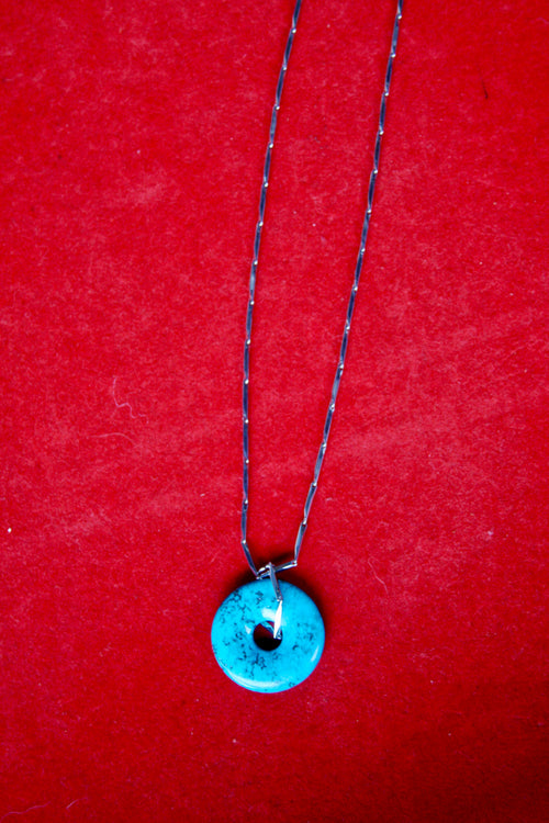 18" Esme Necklace - Turquoise Donut