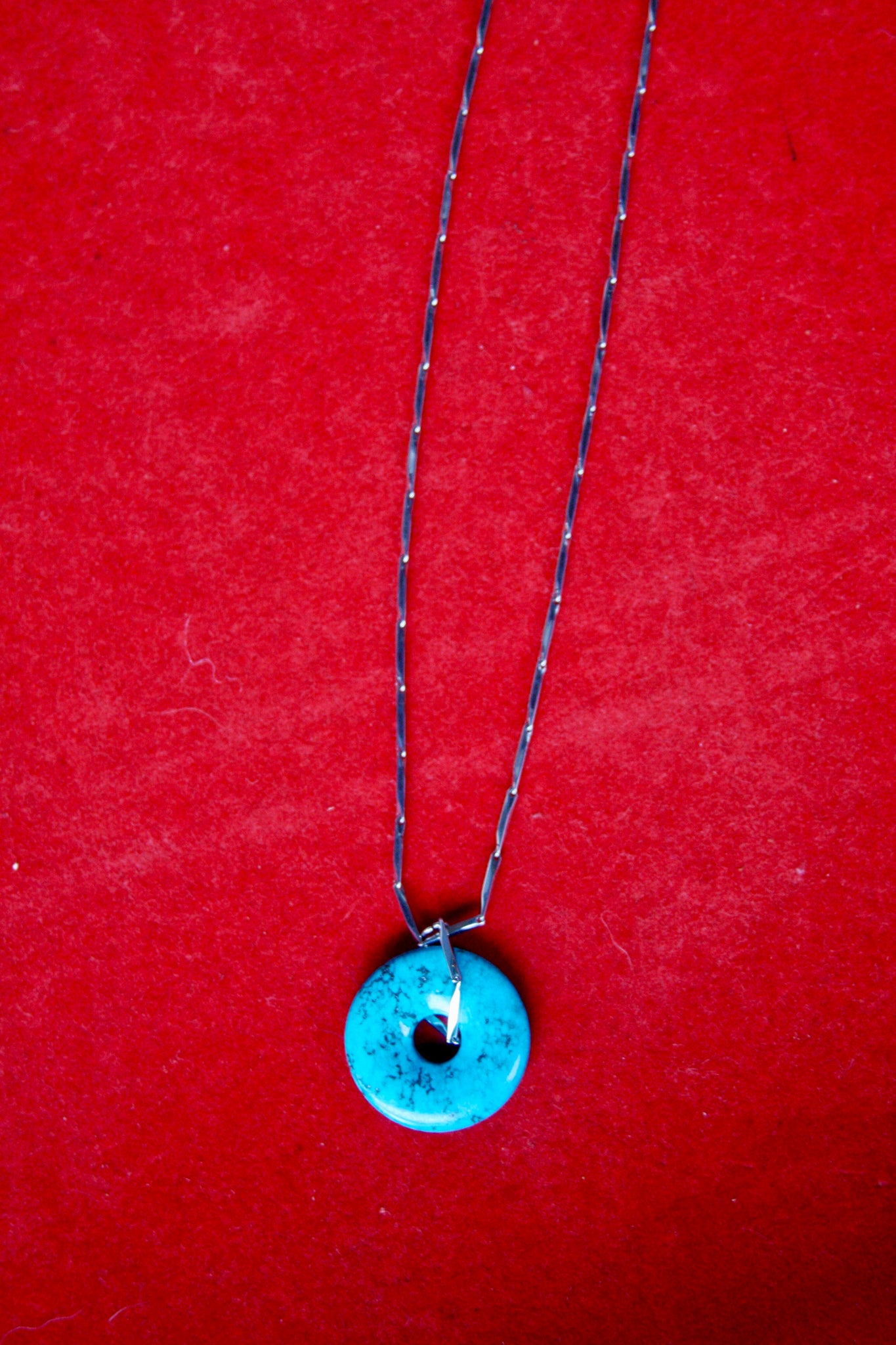 18" Esme Necklace - Turquoise Donut