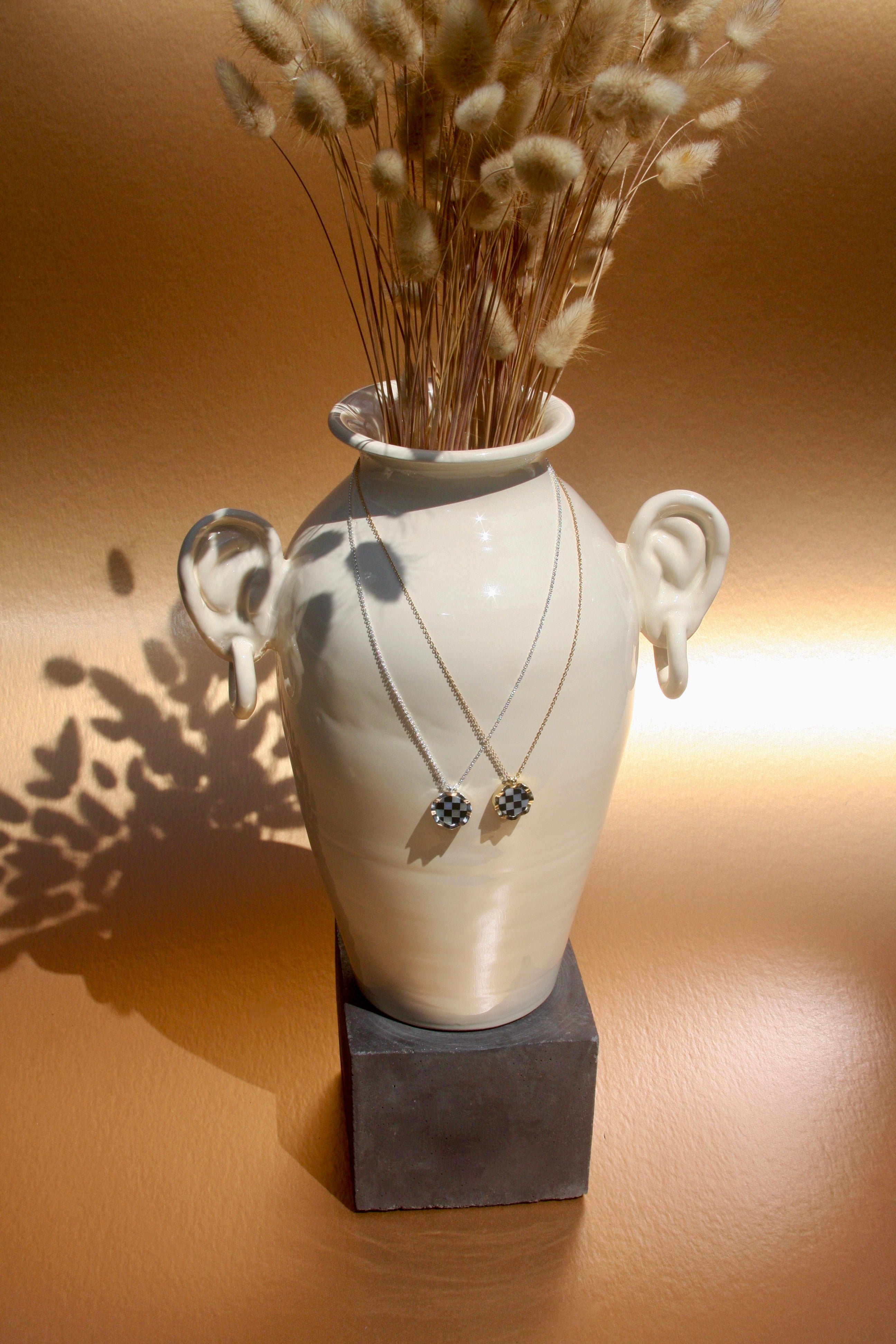 Handmade Ceramic Vase With Ears