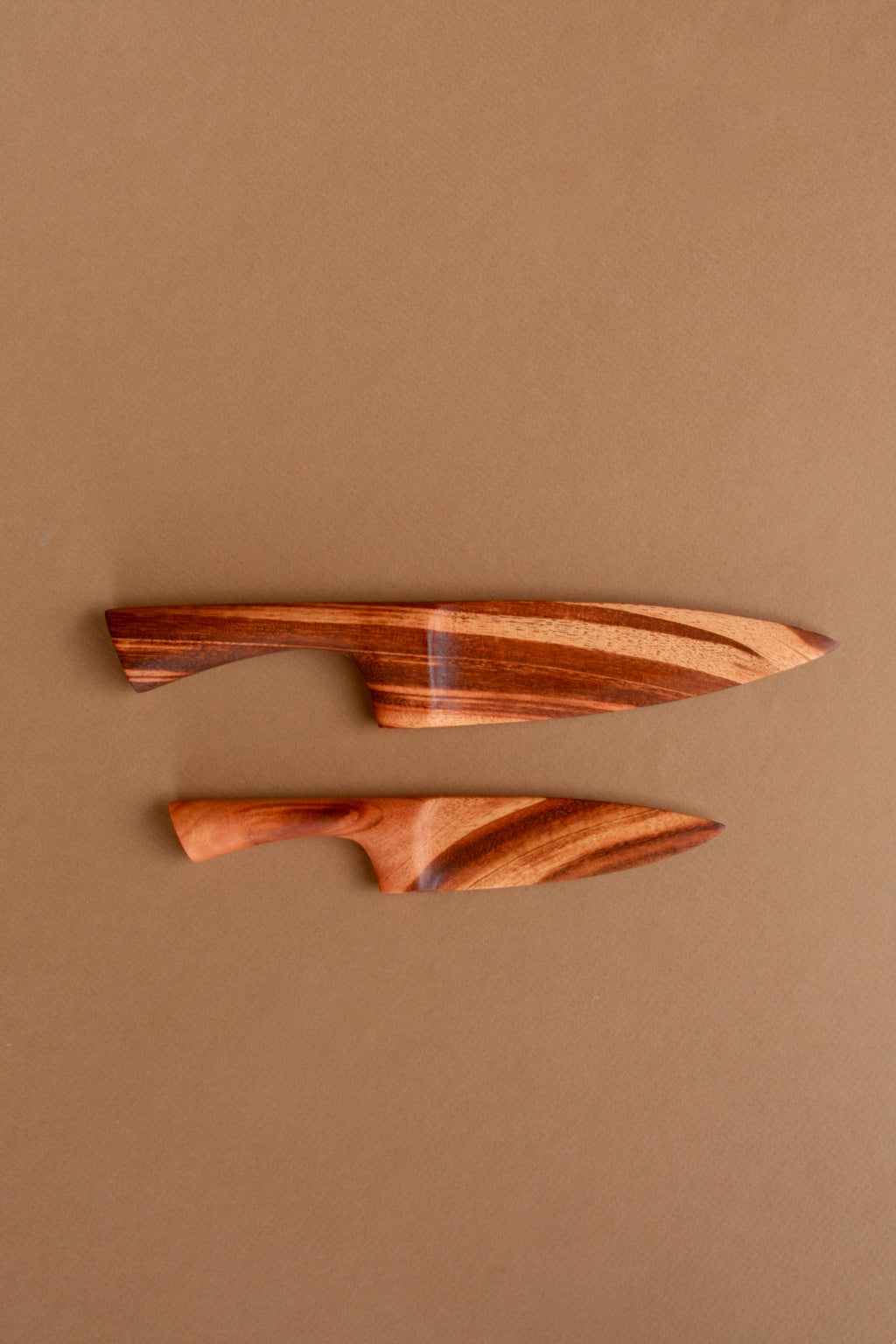 Hand Carved Wood Cheese Knife