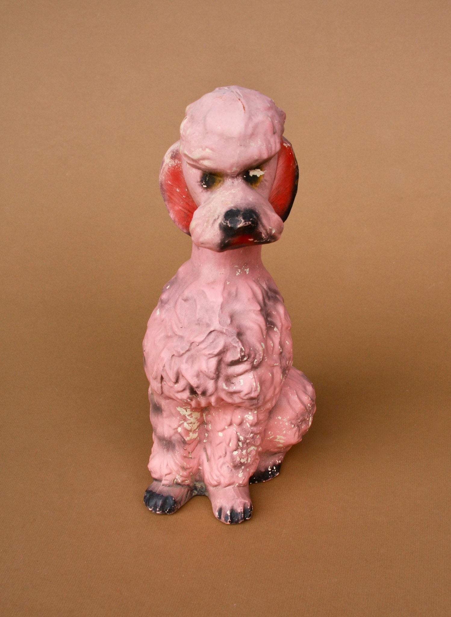 Vintage Pink Poodle Figure