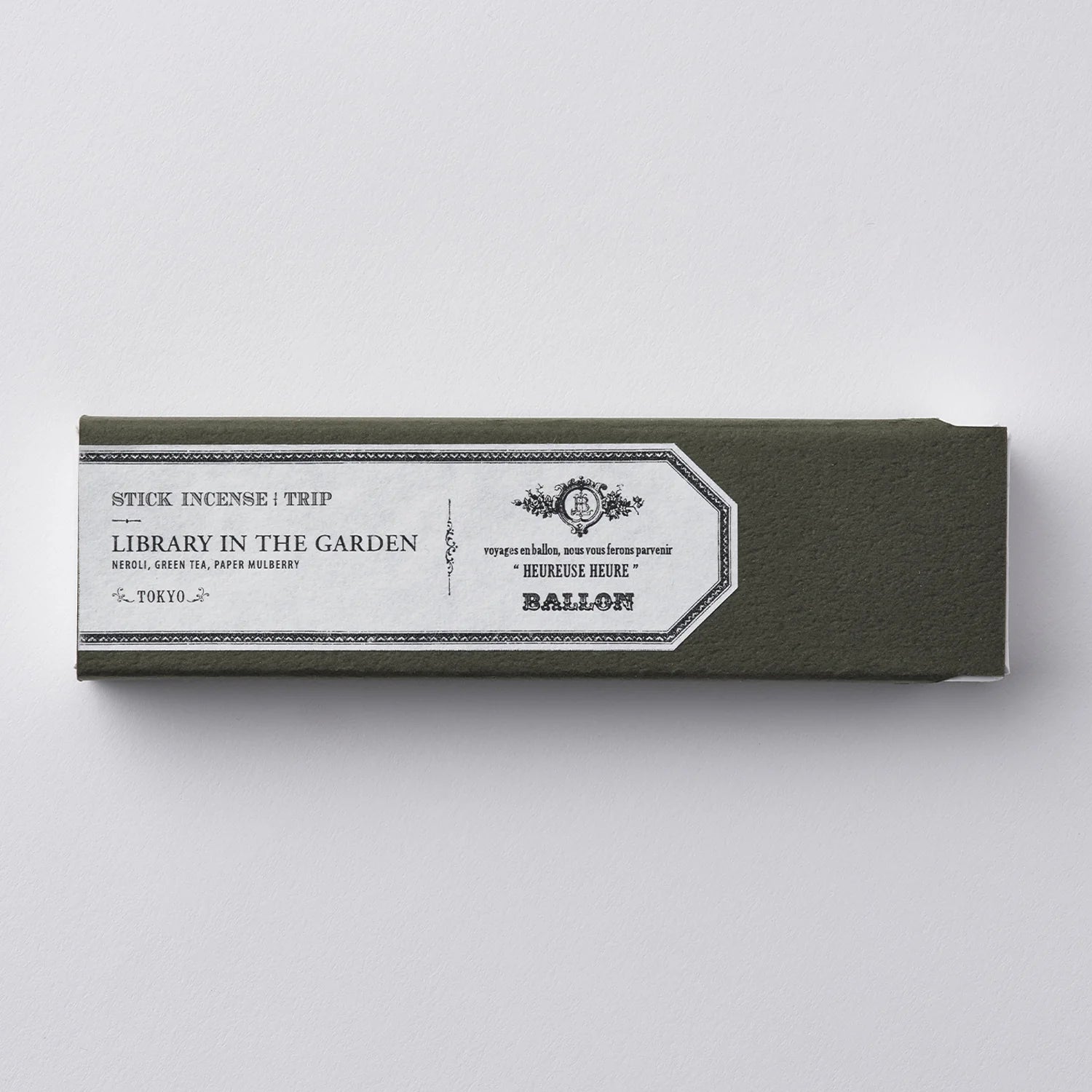 Library in the Garden (Tokyo) Incense - Neroli, Green Tea, Paper Mulberry