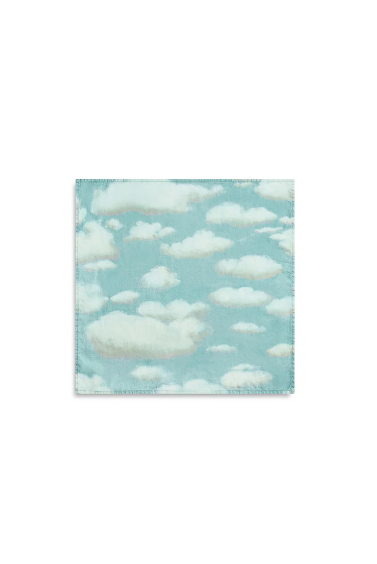 Nuages Blue Cloud Linen Napkin