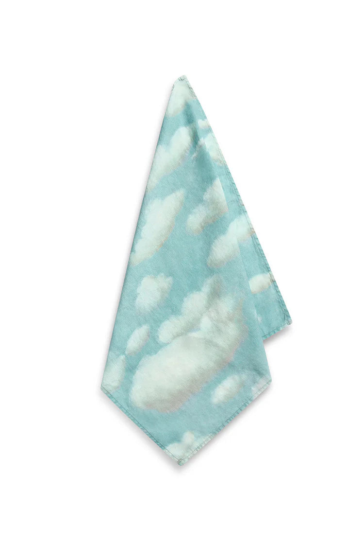 Nuages Blue Cloud Linen Napkin