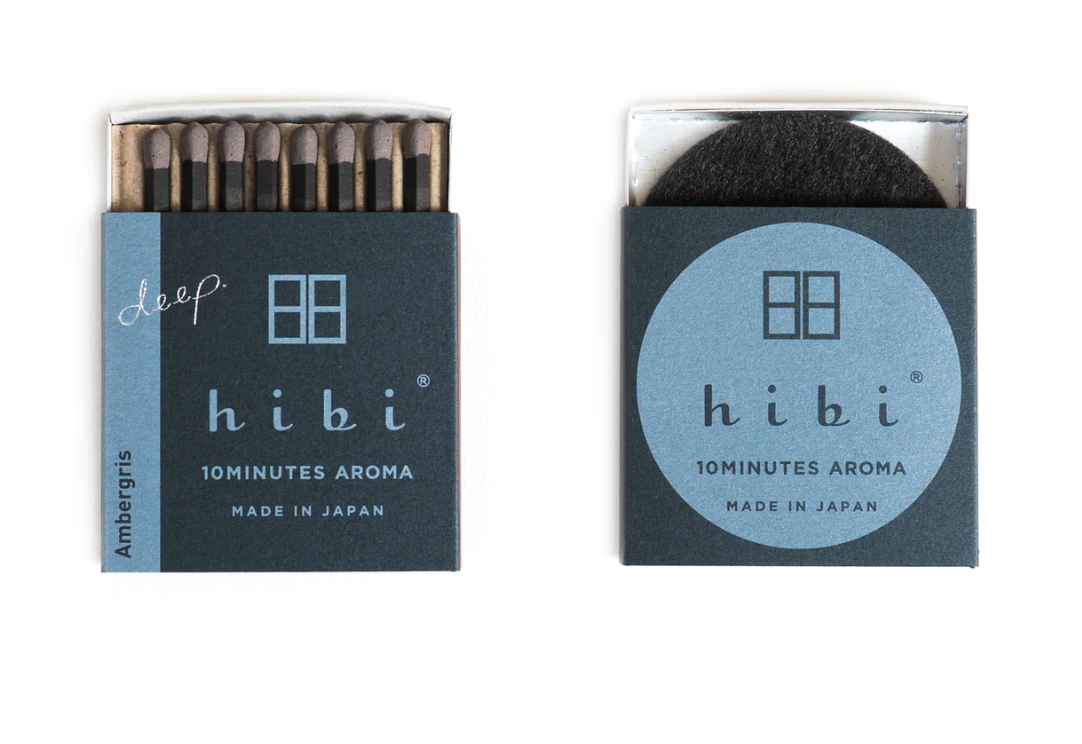 HIBI Japanese Matchstick Incense - Ambergris