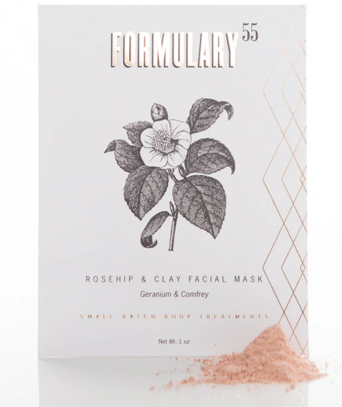 Pink + White Clay, Geranuim, & Rosehip Face Scrub