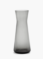 Minimal Large Smoked Grey Carafe / Flower Vase