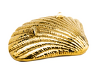 Hand Carved Solid Brass Small Shell Dish