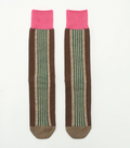 Standout Stripe Socks - Brown