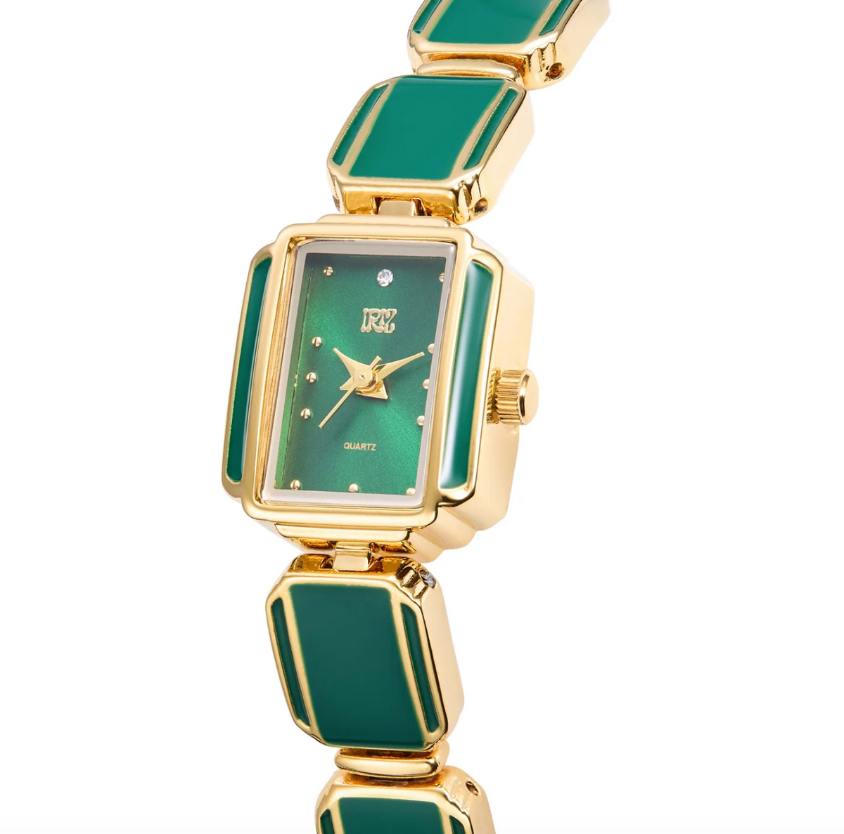 Lisbon Green Bracelet Watch (links removable)