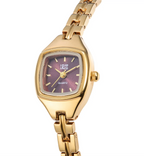 Manhattan Gold + Burgundy Combo Watch (links removable)