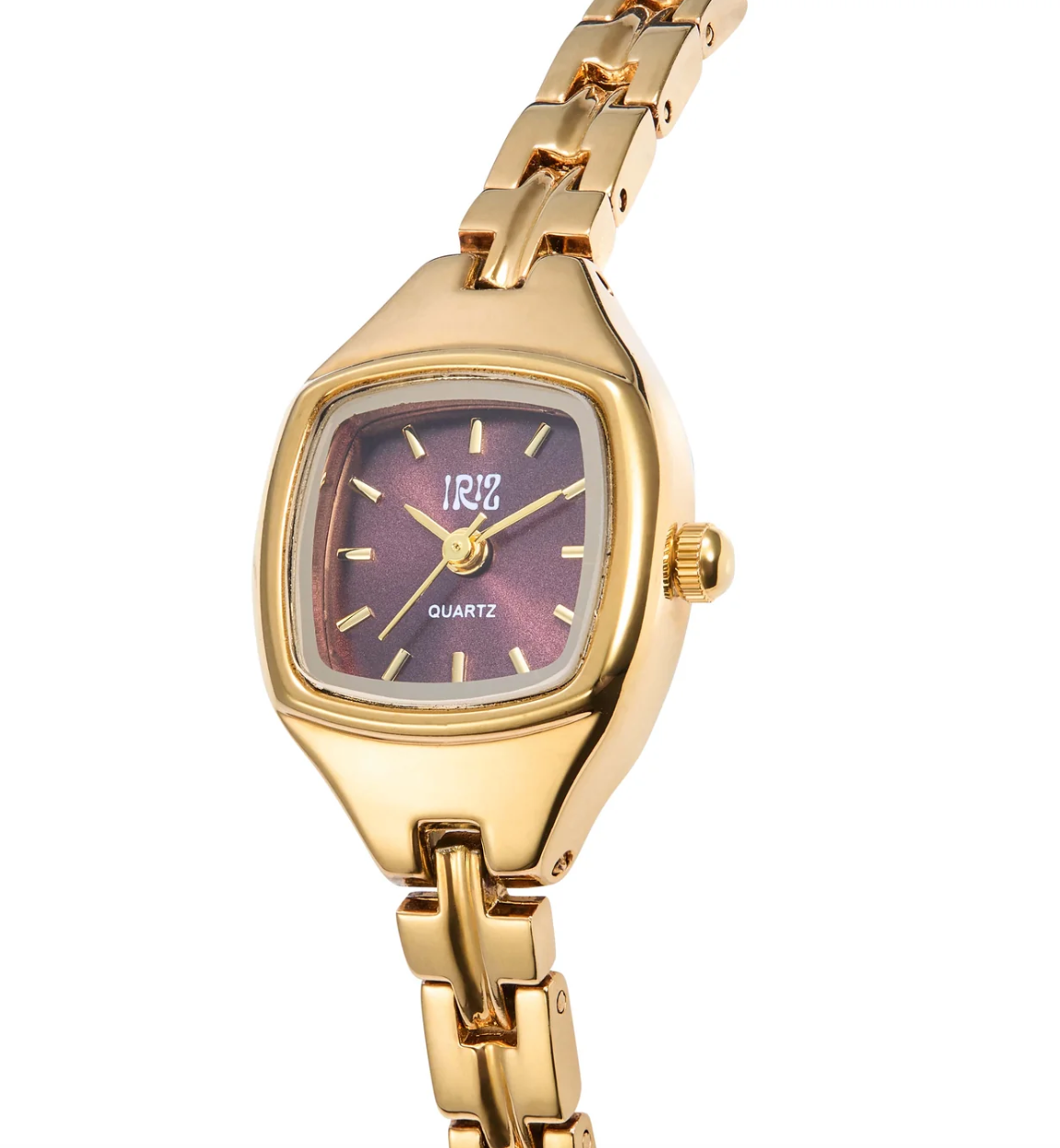 Manhattan Gold + Burgundy Combo Watch (links removable)