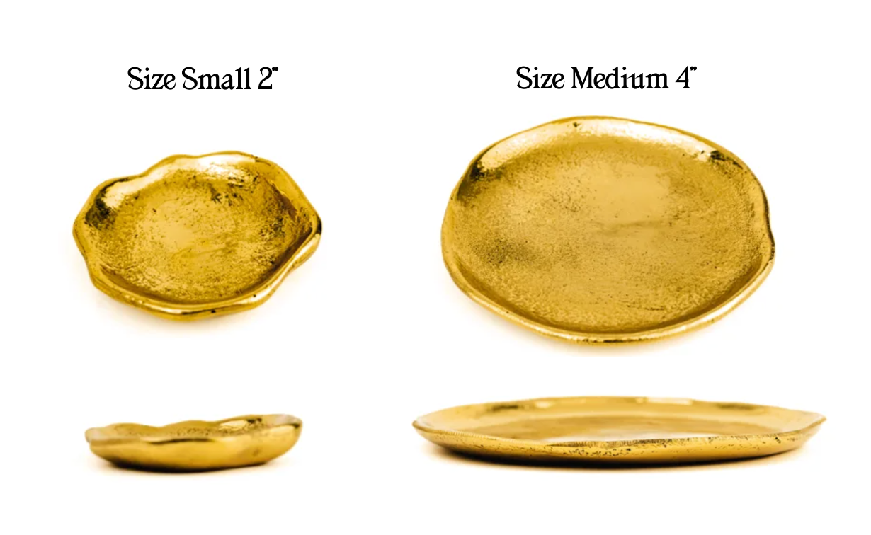 Hand Carved Solid Brass Plates