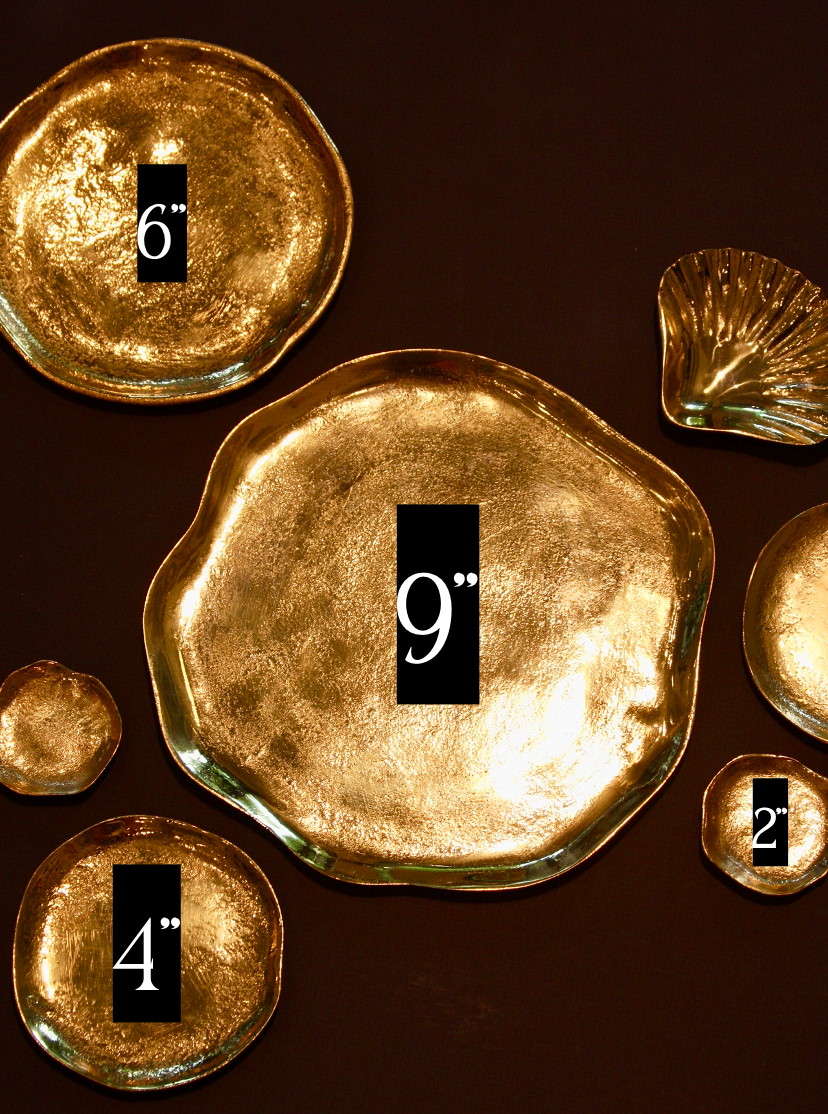 Hand Carved Solid Brass Plates