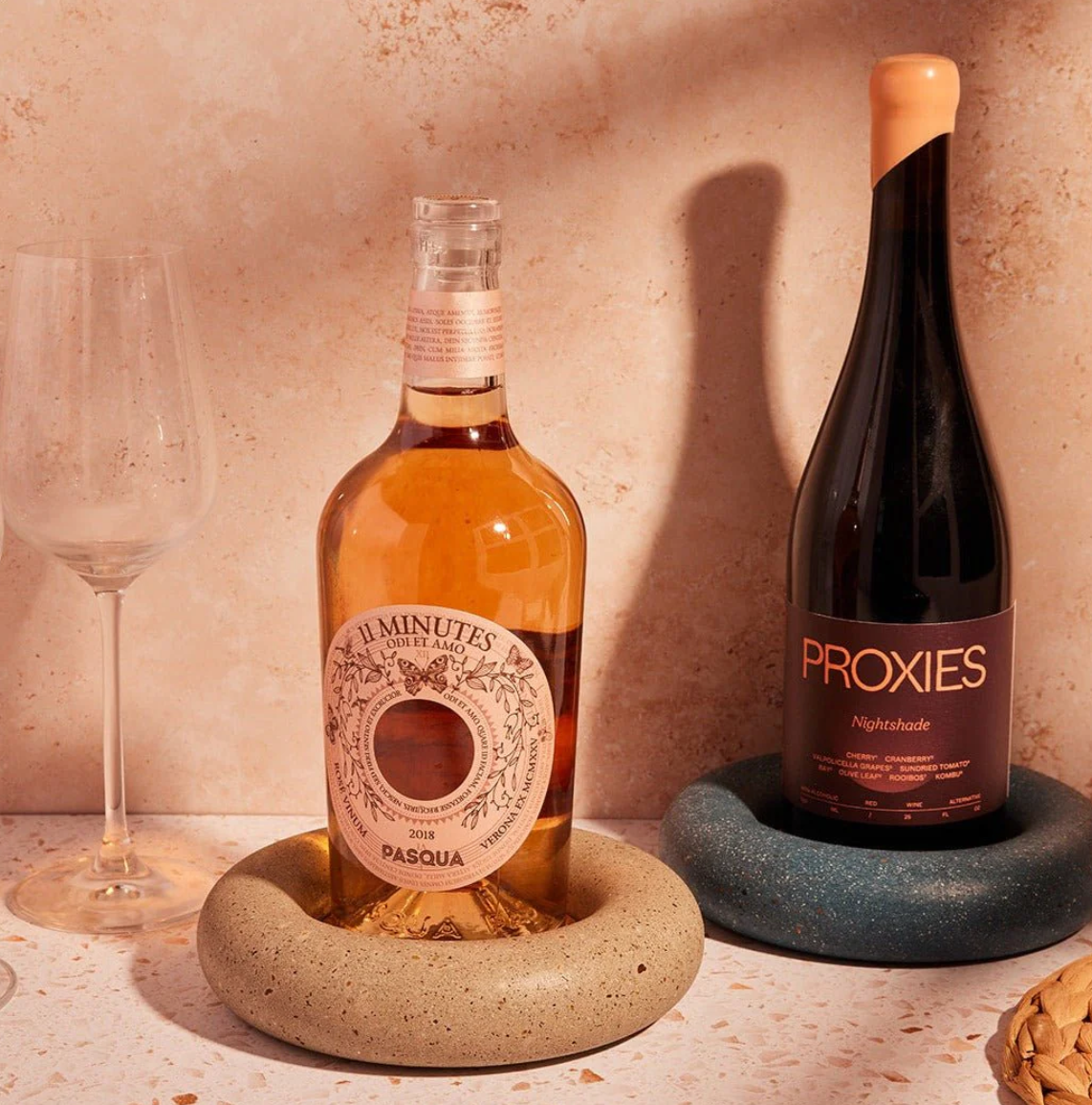 Concrete Wine Bottle Coaster
