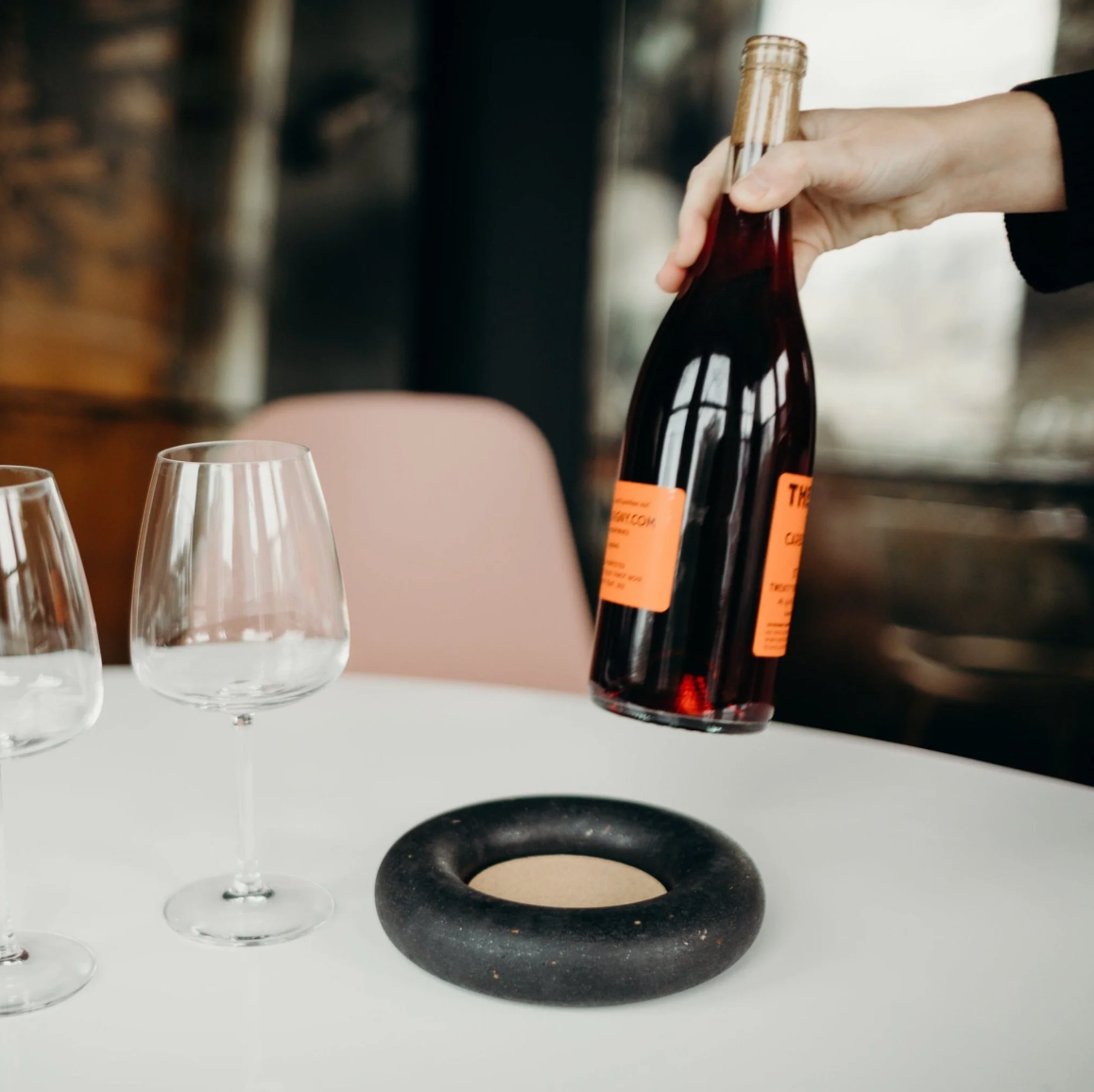 Concrete Wine Bottle Coaster