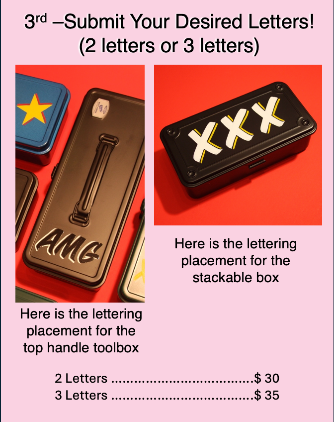 Custom Toyo Toolbox x Rob Chase Lettering