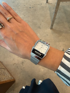Unisex Silver Casio Analog Digital Combo Watch
